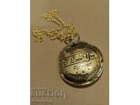 Luxury gold-plated pocket watch "For my son"