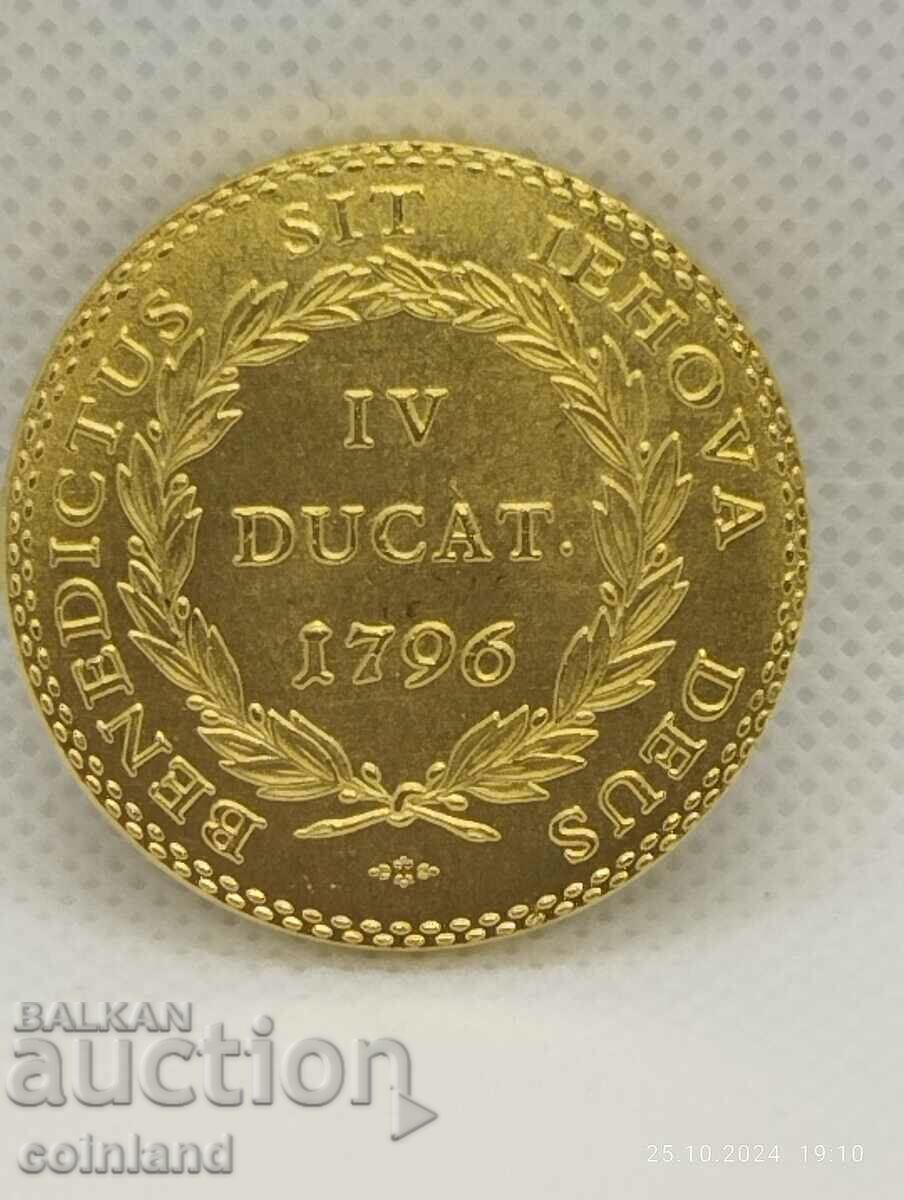 Auction  4 ducats 1796 - REPLICA REPRODUCTION
