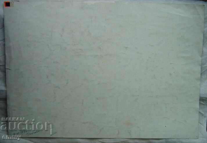 Delivery of Ink drawing, 1980 - Raykovo district, Smolyan. Unsigned Delivery of Ink drawing, 1980 - Raykovo district, Smolyan. Unsigned