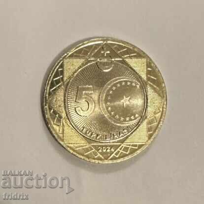 Турция 5 лири 2024 / Turkey 5 lira circulating new Турция 5 лири 2024 / Turkey 5 lira circulating new
