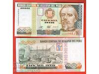 PERU PERU 100000 Intis - issue 1989 NEW UNC