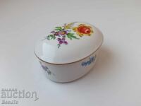 Meissen, porcelain jewelry box, markings, like new