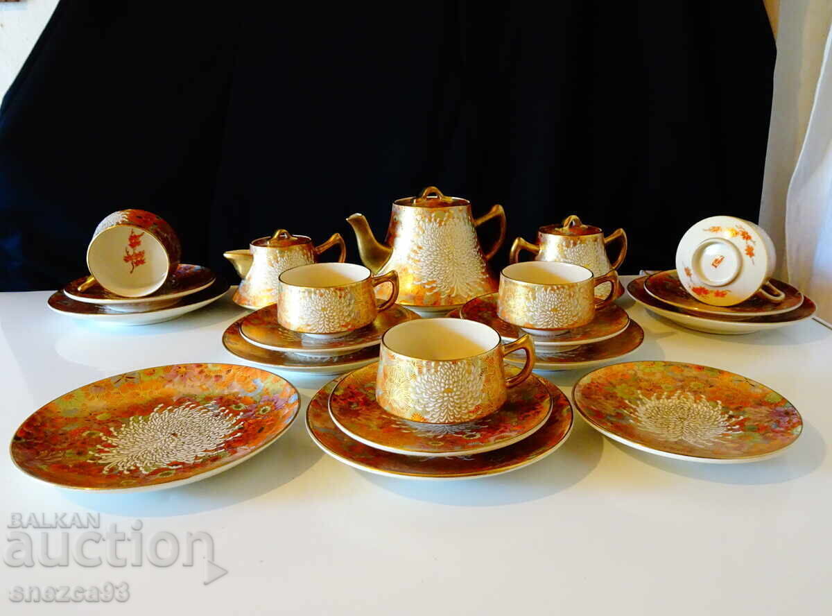 Сервиз Satsuma период Meiji ,школа Shosan. - 7 Сервиз Satsuma период Meiji ,школа Shosan. - 7