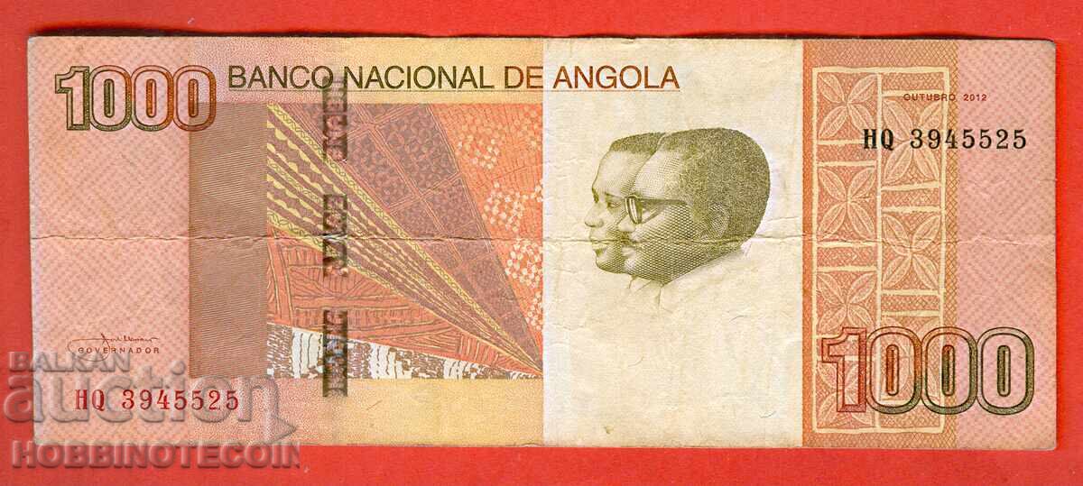 ANGOLA ANGOLA 1000 1 000 Kwanza emisiune - numărul 2012 - 2 ANGOLA ANGOLA 1000 1 000 Kwanza emisiune - numărul 2012 - 2
