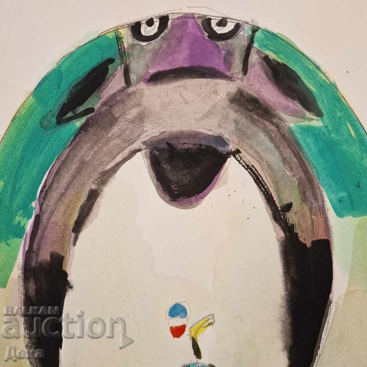 Auction  Hristo Hristov-Yoshkata watercolor