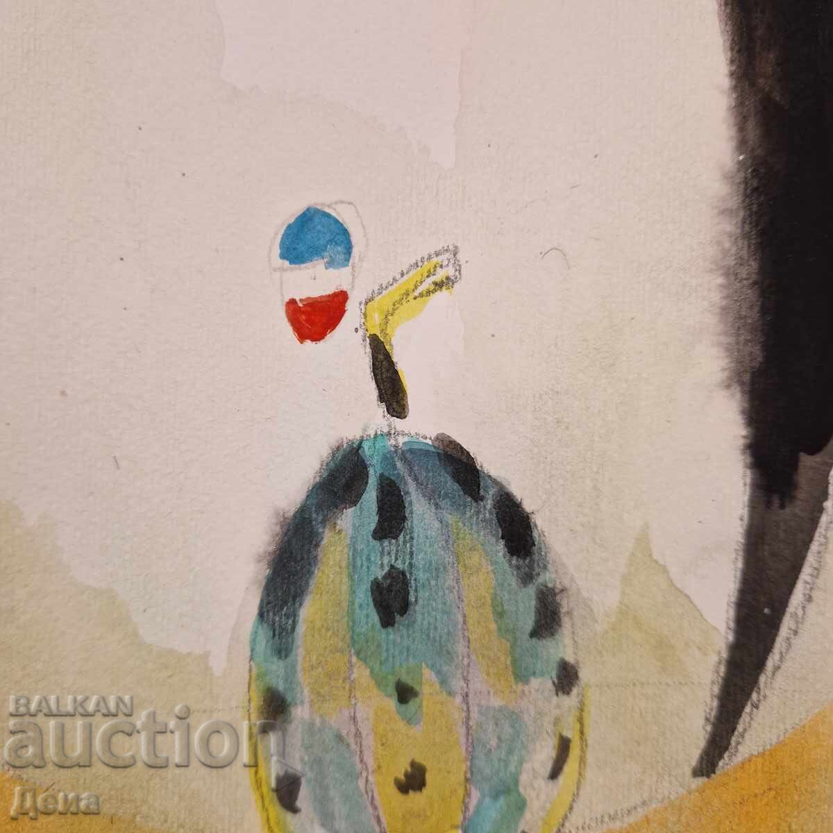 Delivery of Hristo Hristov-Yoshkata watercolor