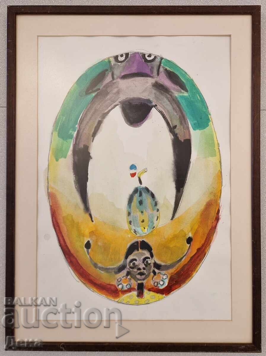 Hristo Hristov-Yoshkata watercolor