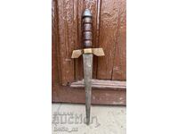 10840. INTERESTING OLD DAGGER KNIFE HOMEMADE SOLID HEALTHY