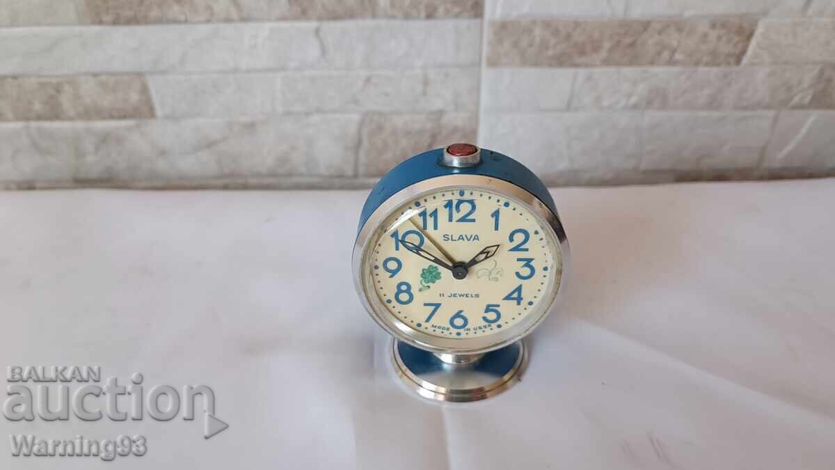 Old clock / alarm clock - SLAVA / SLAVA - Made in USSR with price € 12.00 | 23.47 BGN Old clock / alarm clock - SLAVA / SLAVA - Made in USSR with price € 12.00 | 23.47 BGN