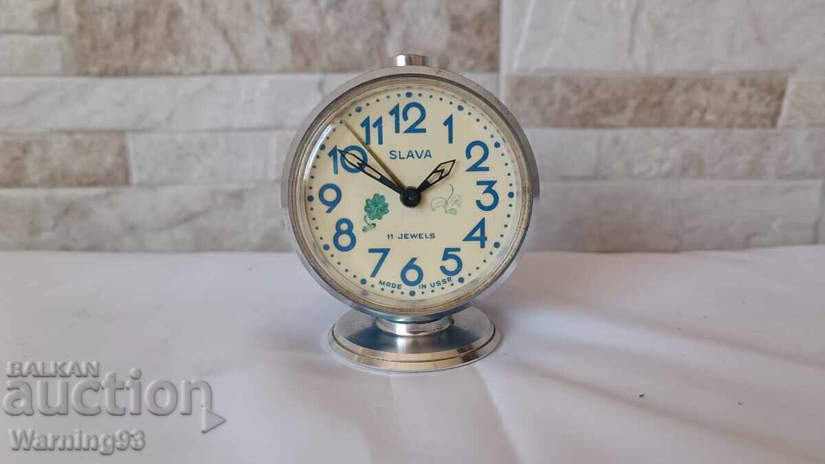 Стар часовник / будилник - СЛАВА / SLAVA - Made in USSR - 7 Стар часовник / будилник - СЛАВА / SLAVA - Made in USSR - 7