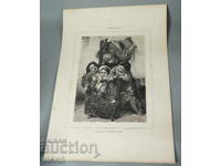 1900 Master drawing lithograph children