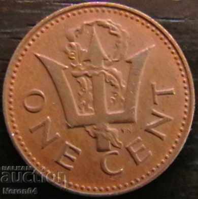 1 cent 1976, Barbados 1 cent 1976, Barbados