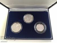 Set of silver coins 50 years WWII