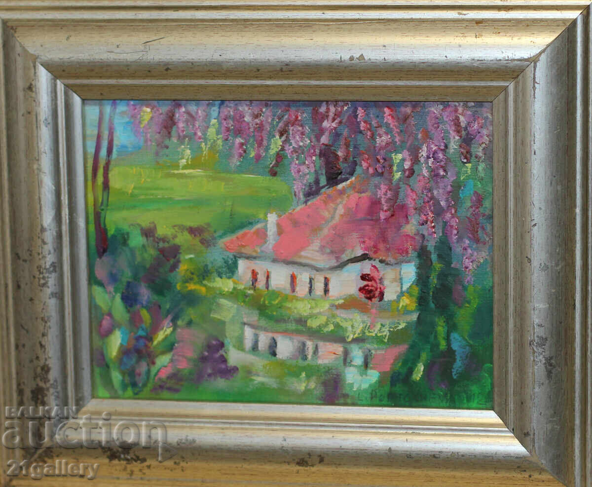 Lyudmila Poptosheva (1942-2022) Oil paintings landscape with price 300.00 BGN | € 153.39 Lyudmila Poptosheva (1942-2022) Oil paintings landscape with price 300.00 BGN | € 153.39