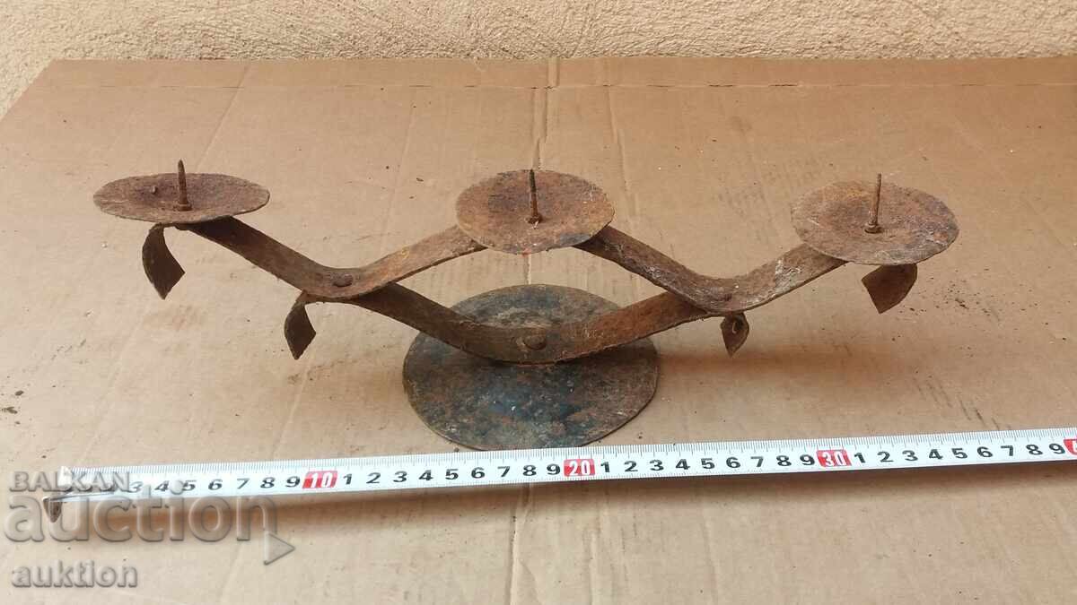 OLD METAL CANDLEHOLDER with price 6.99 BGN | € 3.57 OLD METAL CANDLEHOLDER with price 6.99 BGN | € 3.57