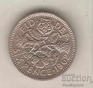 +Great Britain 6 pence 1962 +Great Britain 6 pence 1962
