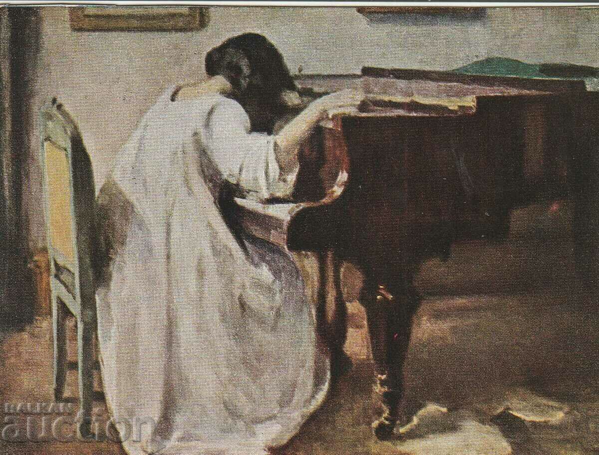 Bulgaria - PC - 1925 traveled - interesting print Bulgaria - PC - 1925 traveled - interesting print