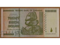 20.000.000.000 de dolari 2008, ZIMBABWE - UNC