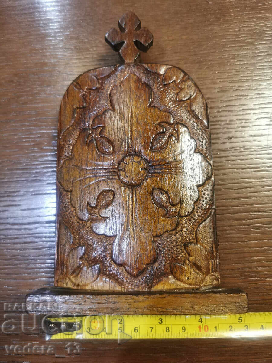 hand-carved old triptych - 6