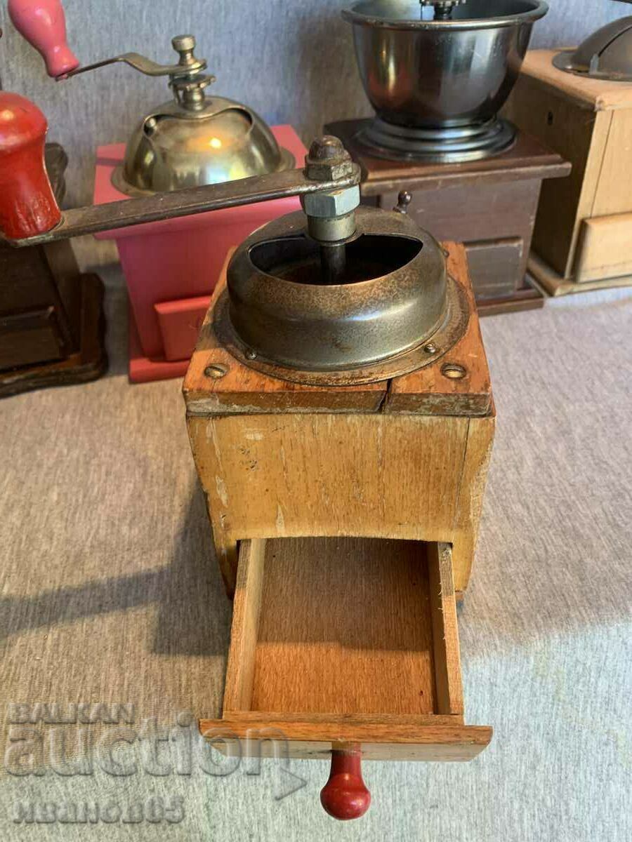 old wooden coffee grinder 1 - 5 old wooden coffee grinder 1 - 5