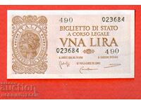 ITALY ITALY 1 Lira issue 1944 NEW UNC