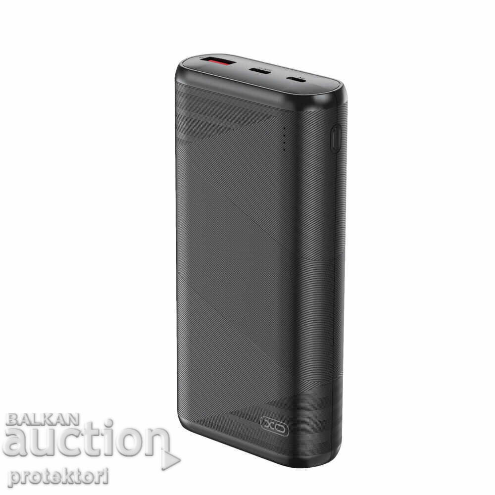 XO Power bank PR150 20000mAh QC18W - PD 20W black with price 68.00 BGN | € 34.77