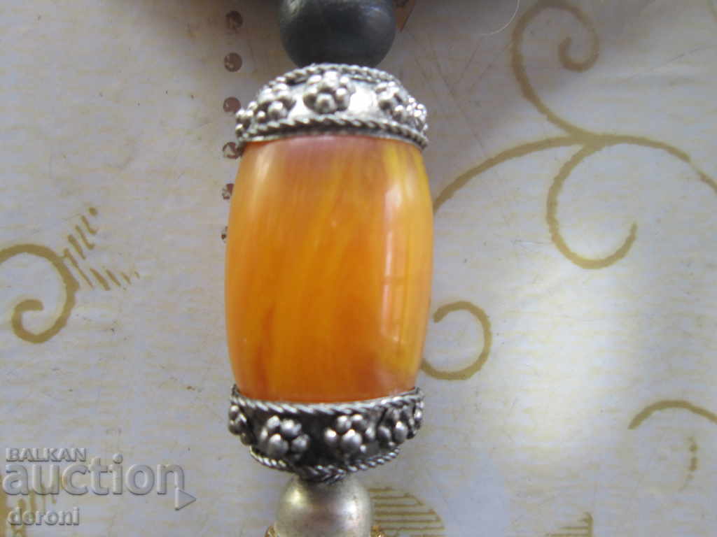 Unique necklace necklace with amber cataline bakelite with price 40.00 BGN | € 20.45