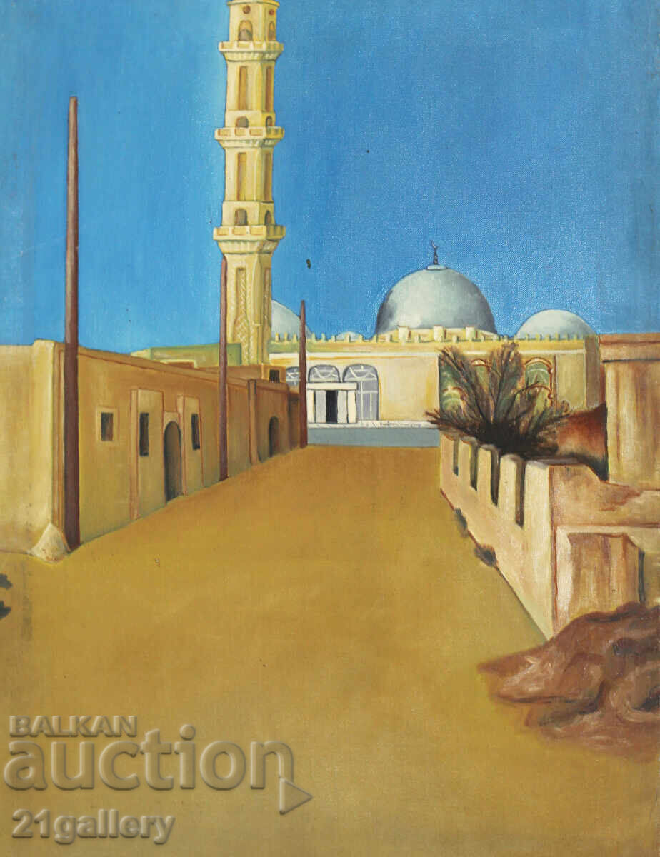 Градски пейзаж, картина маслени бои Градски пейзаж, картина маслени бои