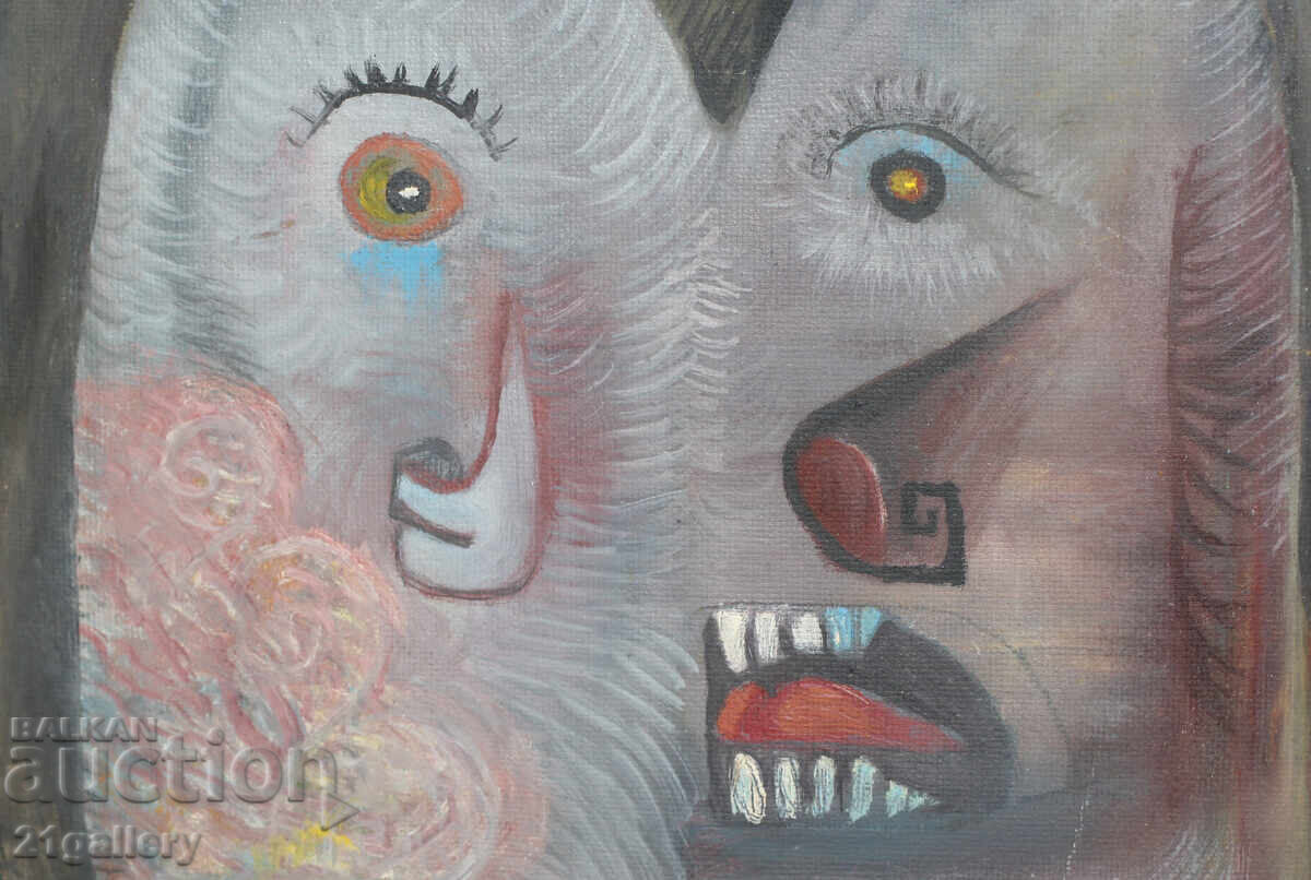 Contemporary painting abstract portrait, oil paints - 5 Contemporary painting abstract portrait, oil paints - 5