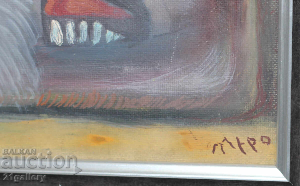 Contemporary painting abstract portrait, oil paints - 6 Contemporary painting abstract portrait, oil paints - 6