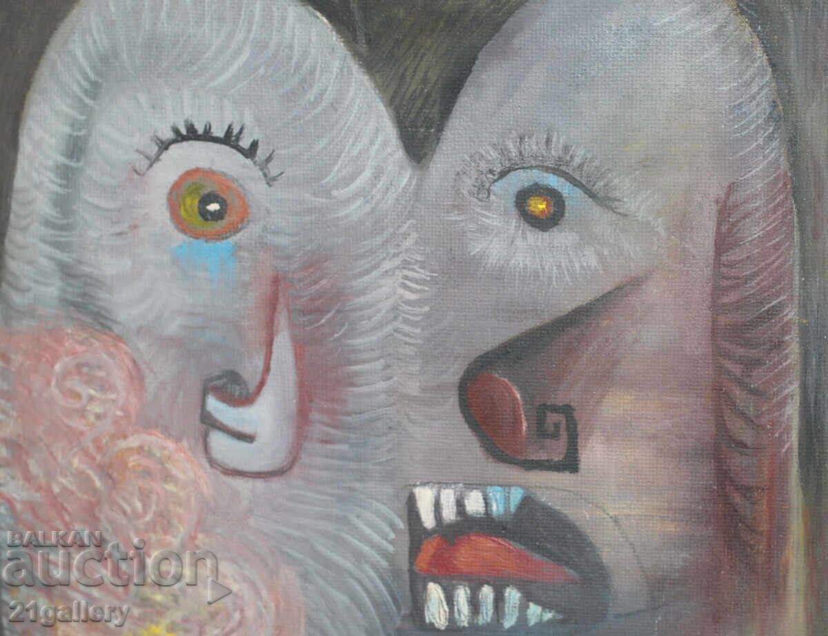 Contemporary painting abstract portrait, oil paints - 7 Contemporary painting abstract portrait, oil paints - 7