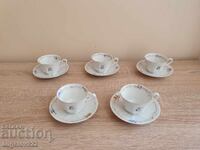 Bavarian porcelain coffee cups Tirschenreuth