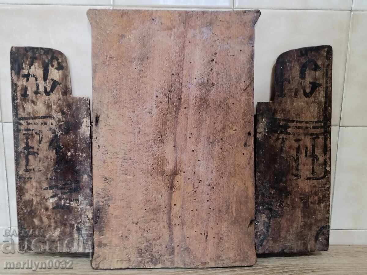 Old triptych, home icon, religion, lamp, cross - 7 Old triptych, home icon, religion, lamp, cross - 7