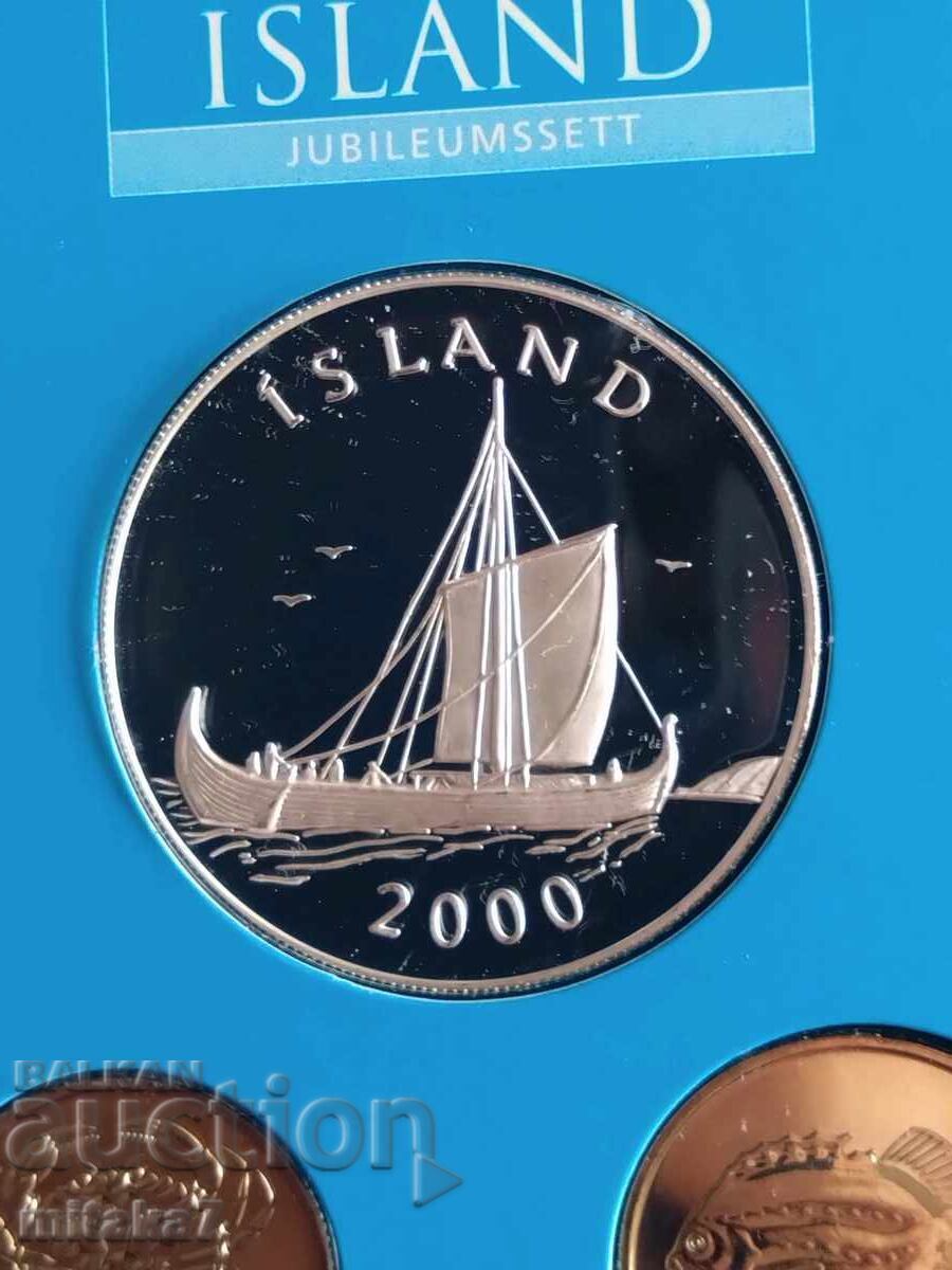 Iceland coin set, 2000