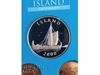 Iceland coin set, 2000