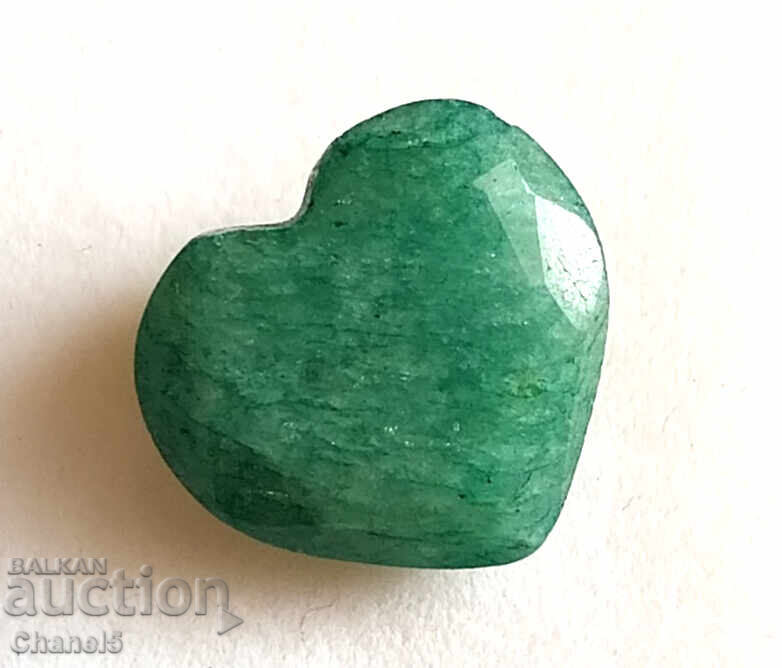 Delivery of NATURAL EMERALD - HEART, BRAZIL - 6.95 carats (777) Delivery of NATURAL EMERALD - HEART, BRAZIL - 6.95 carats (777)