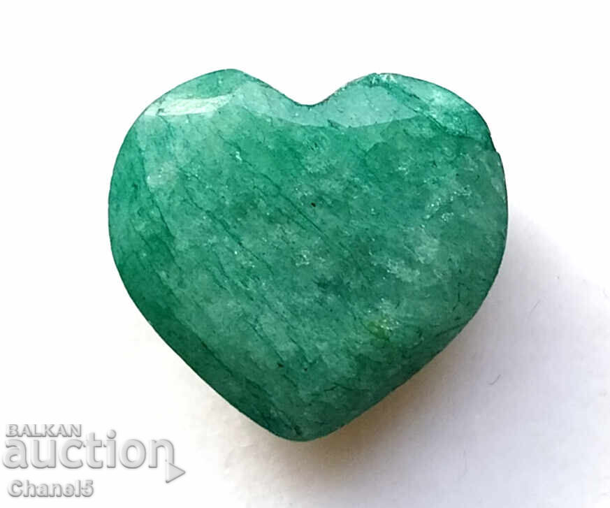 NATURAL EMERALD - HEART, BRAZIL - 6.95 carats (777) - 6 NATURAL EMERALD - HEART, BRAZIL - 6.95 carats (777) - 6