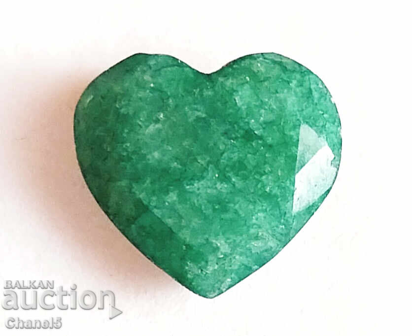 NATURAL EMERALD - HEART, BRAZIL - 5.50 carats (778) NATURAL EMERALD - HEART, BRAZIL - 5.50 carats (778)