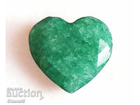 NATURAL EMERALD - HEART, BRAZIL - 5.50 carats (778)