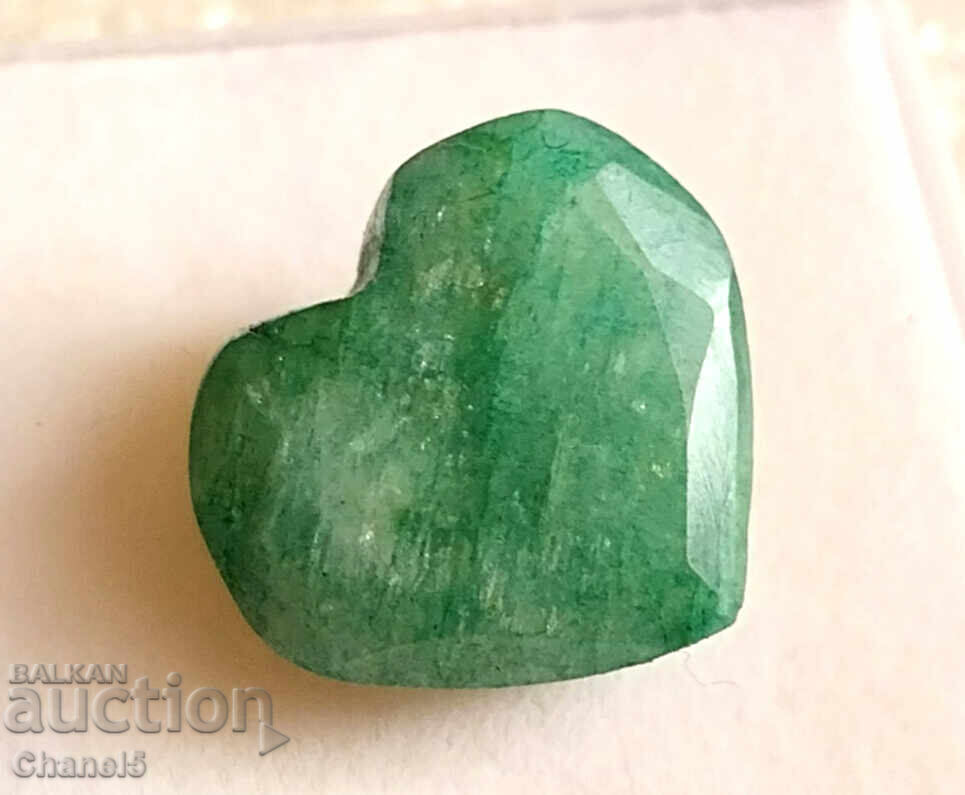 Доставка на ЕСТЕСТВЕН  СМАРАГД -  СЪРЦЕ, БРАЗИЛИЯ - 7.70 карата (779)