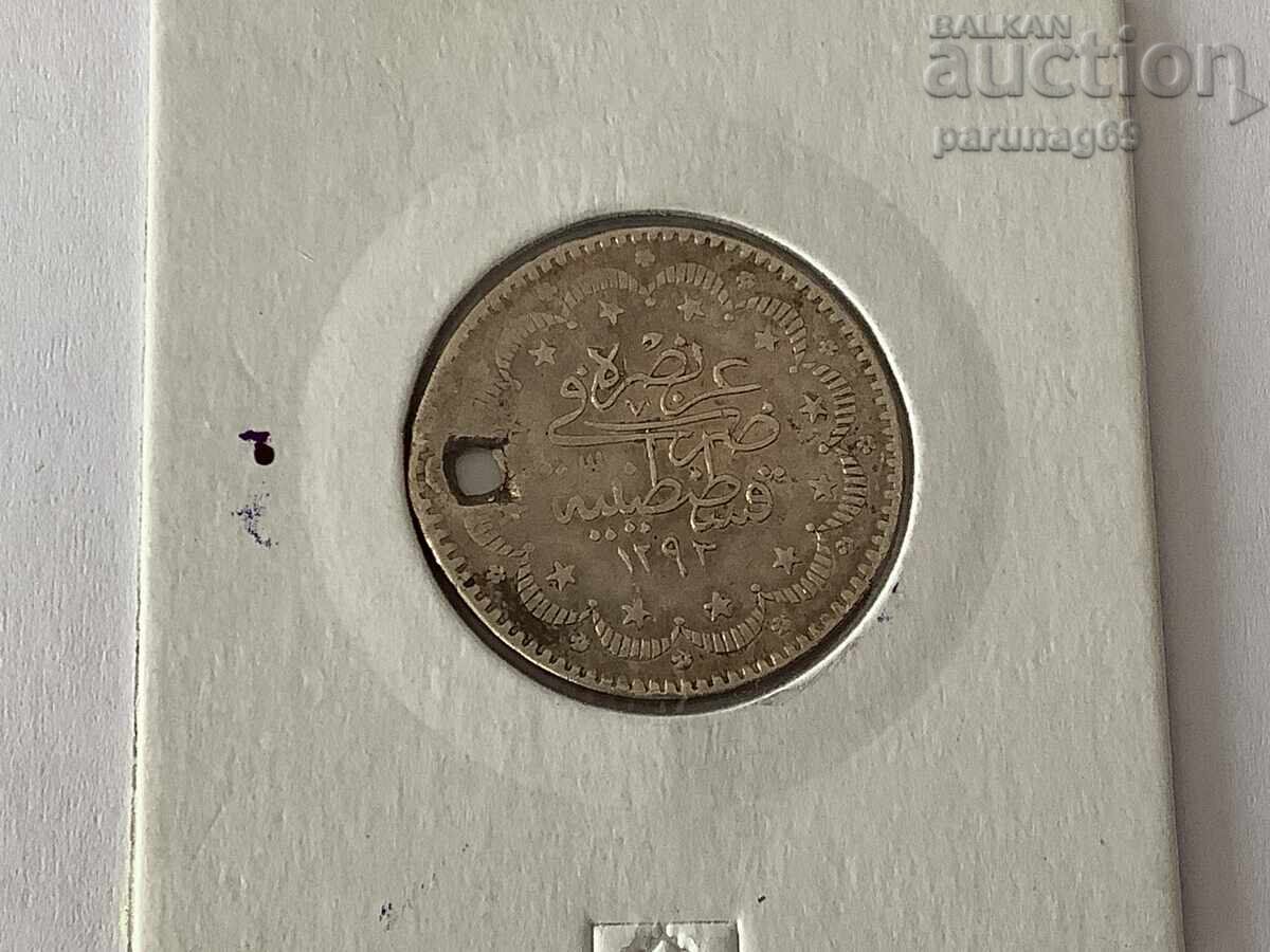 Ottoman Turkey 5 kurusha 1293/2 year. RRR with price 199.00 BGN | € 101.75 Ottoman Turkey 5 kurusha 1293/2 year. RRR with price 199.00 BGN | € 101.75