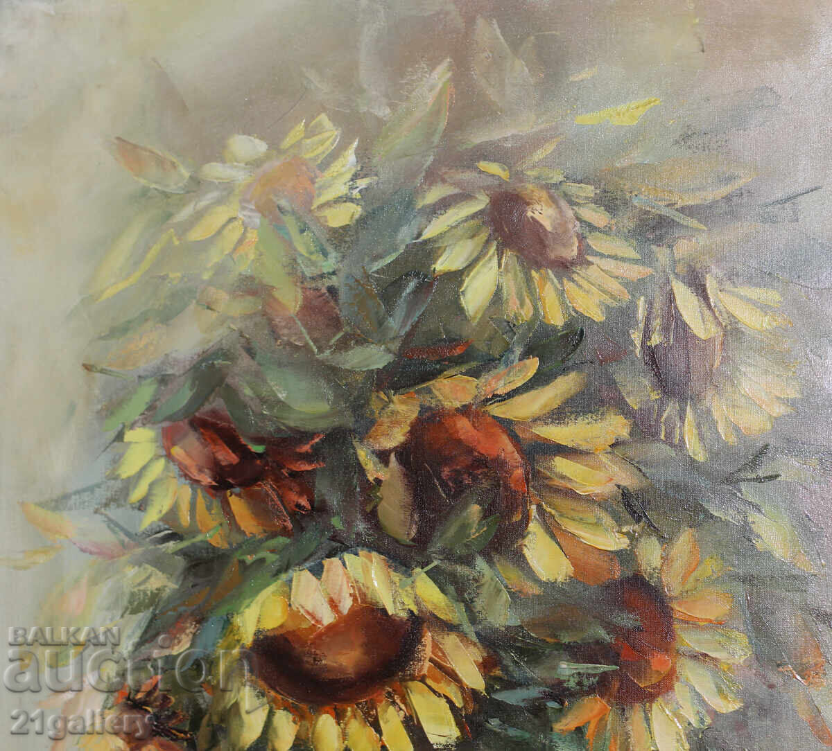 Delivery of Metodi Idakiev Sunflowers, oil paints 1997 Delivery of Metodi Idakiev Sunflowers, oil paints 1997