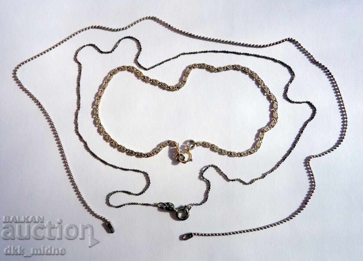 Three silver chains Three silver chains