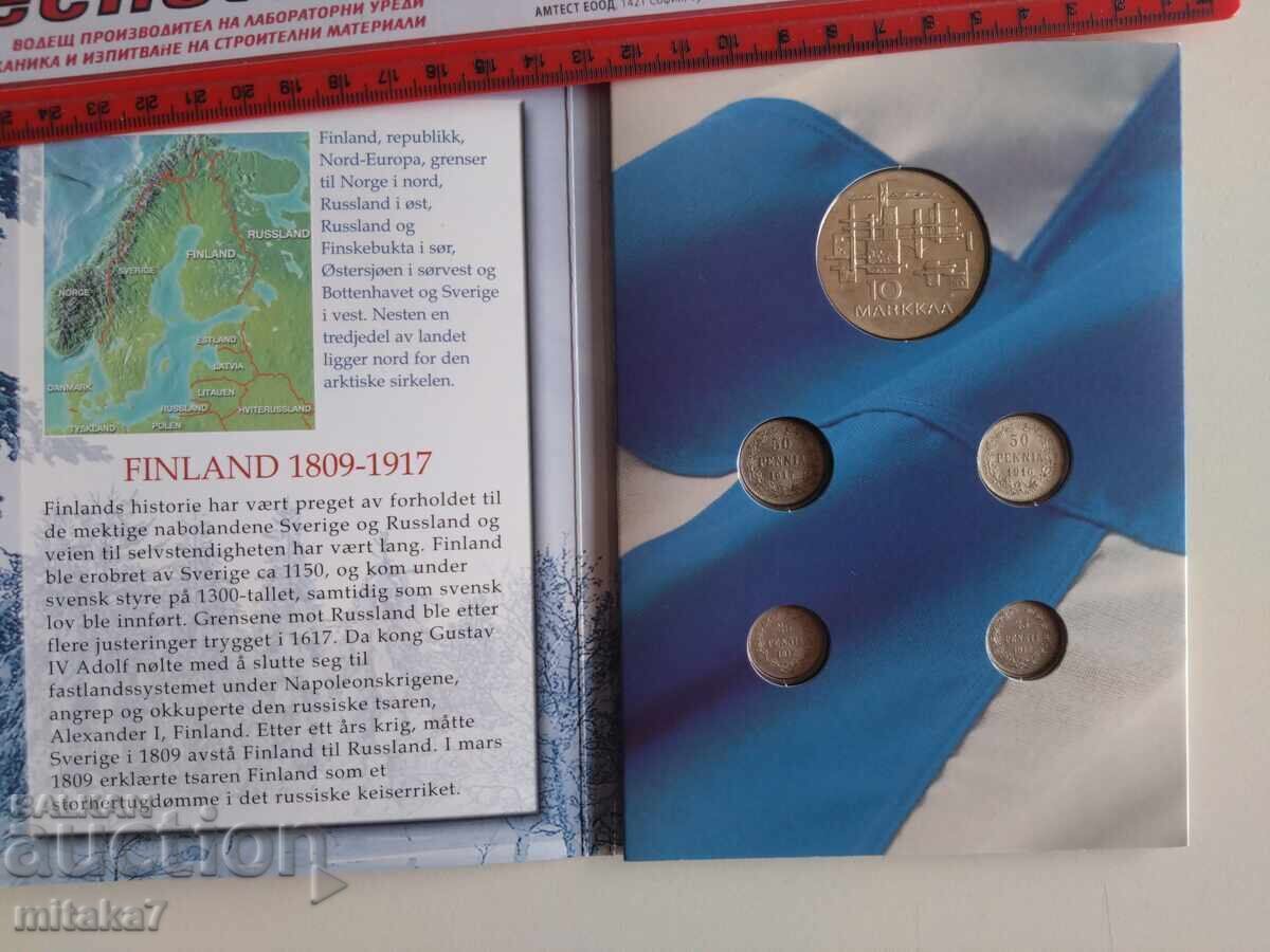Set of silver coins, Finland Set of silver coins, Finland