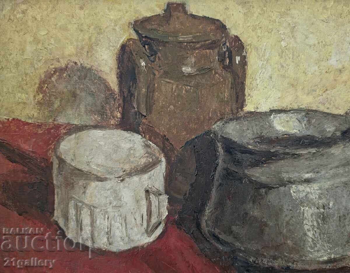 Petar Arnaudov (1939 – 2020) Still life, oil paints - 7 Petar Arnaudov (1939 – 2020) Still life, oil paints - 7