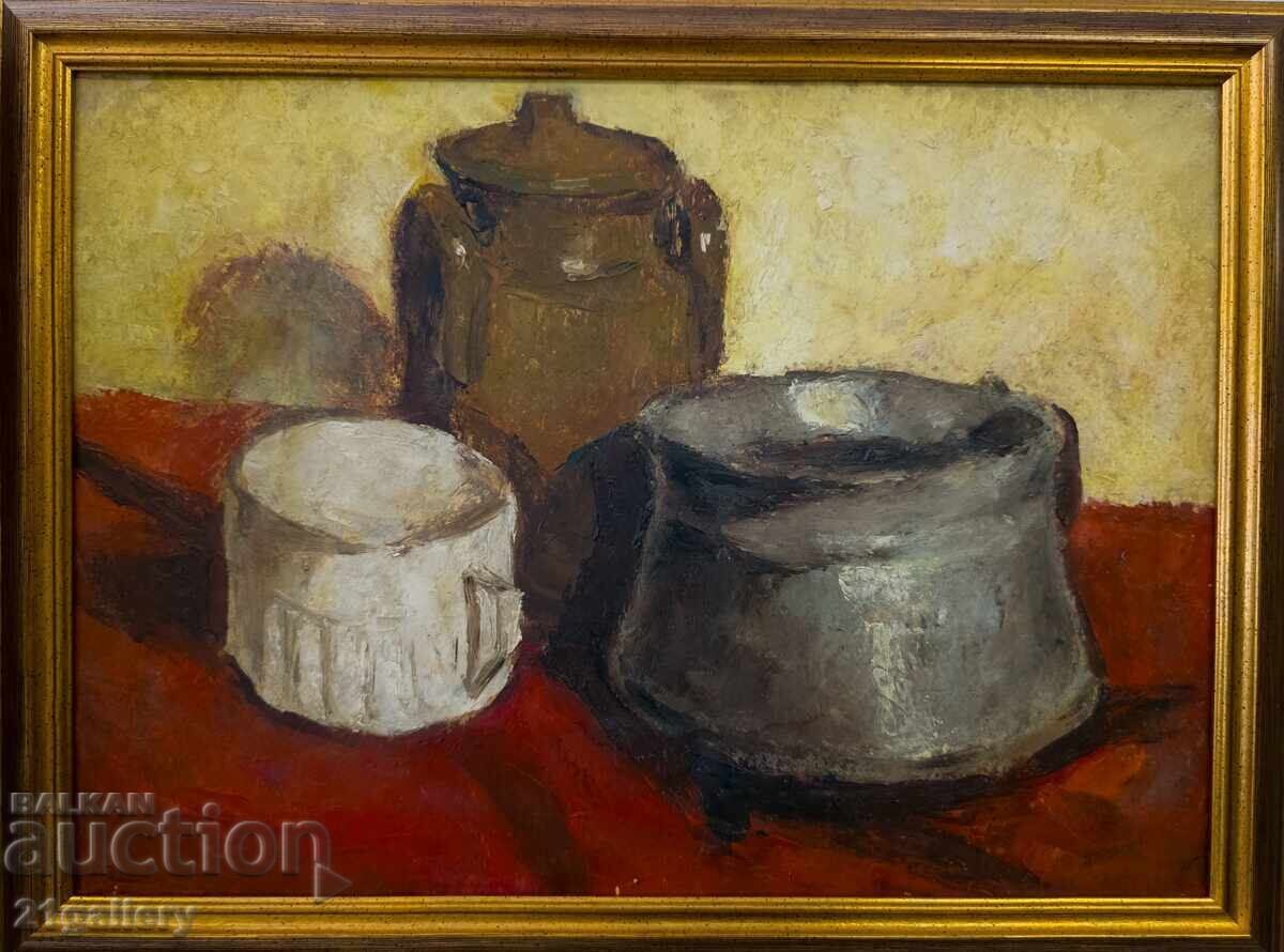 Petar Arnaudov (1939 – 2020) Still life, oil paints Petar Arnaudov (1939 – 2020) Still life, oil paints