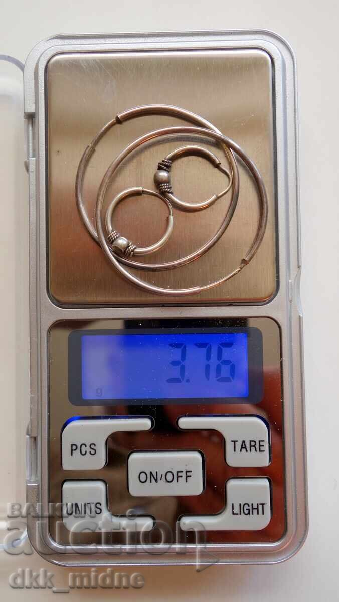 Auction Two sets of silver earrings Auction Two sets of silver earrings