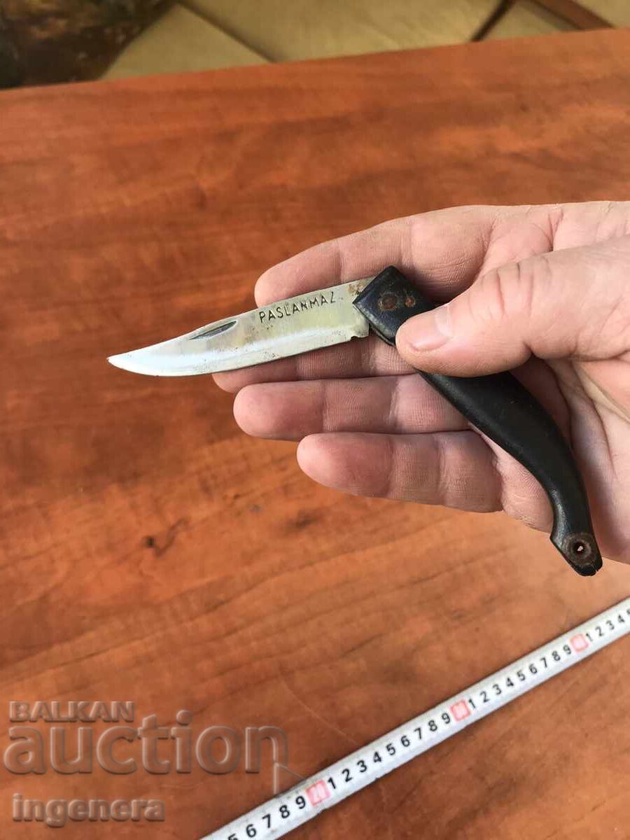 FOLDING KNIFE, OLD BLADE, LEFT, PASLANMAZ FOLDING KNIFE, OLD BLADE, LEFT, PASLANMAZ