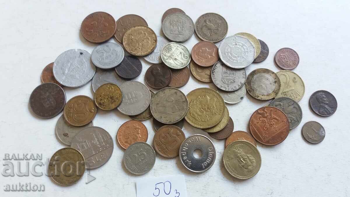 50 FOREIGN COINS FROM AROUND THE WORLD - 7 50 FOREIGN COINS FROM AROUND THE WORLD - 7