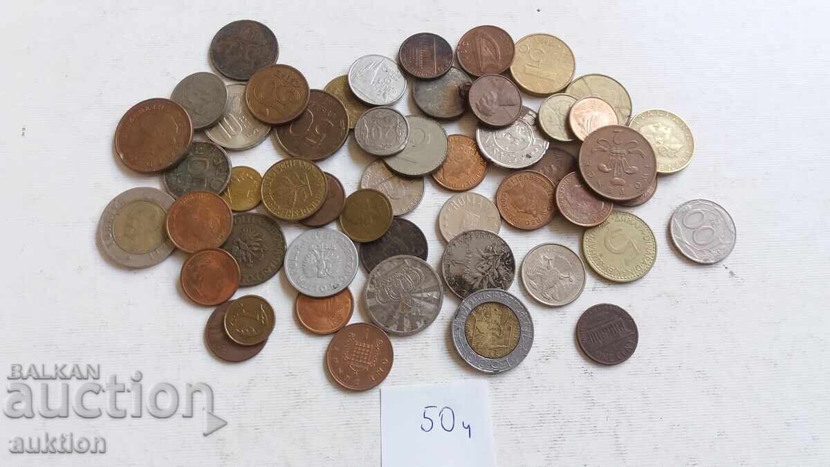 50 FOREIGN COINS FROM AROUND THE WORLD with price 9.99 BGN | € 5.11